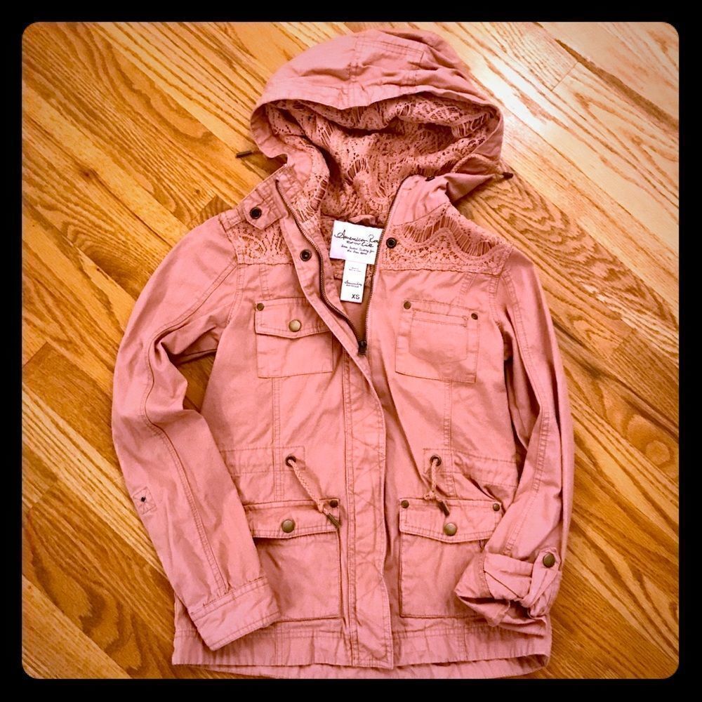 American Rag sz XS women’s pink lightweight coat